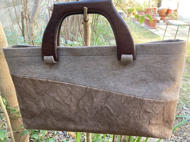 柿渋染めバッグ | iichi 日々の暮らしを心地よくする