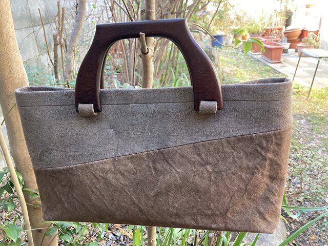 柿渋染めバッグ | iichi 日々の暮らしを心地よくする