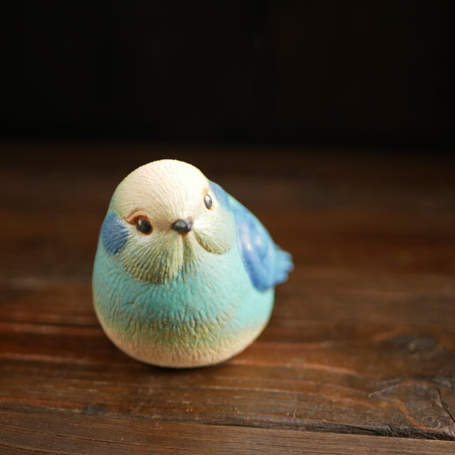 少し大きな青色のことり no.14