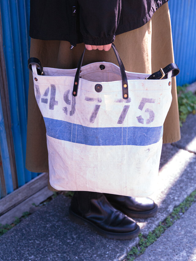 1953イギリス空軍RAF(Royal Air Force)ヴィンテージキャンバス2wayトートバッグIND1429