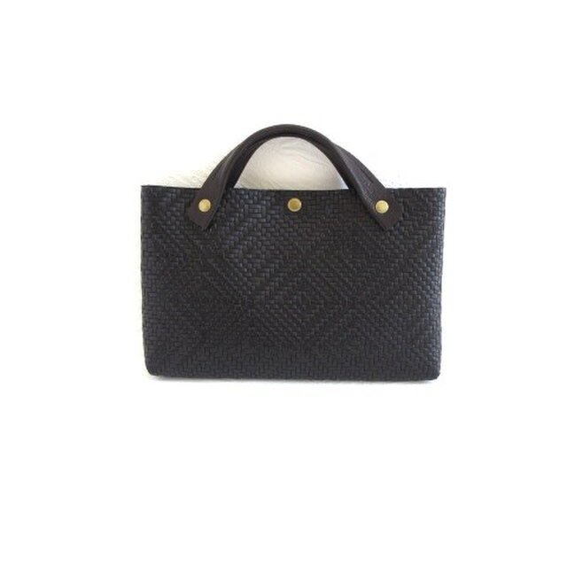 《牛革》便利で可愛い♪使って楽しい♪バッグインバッグ・ブラック・036