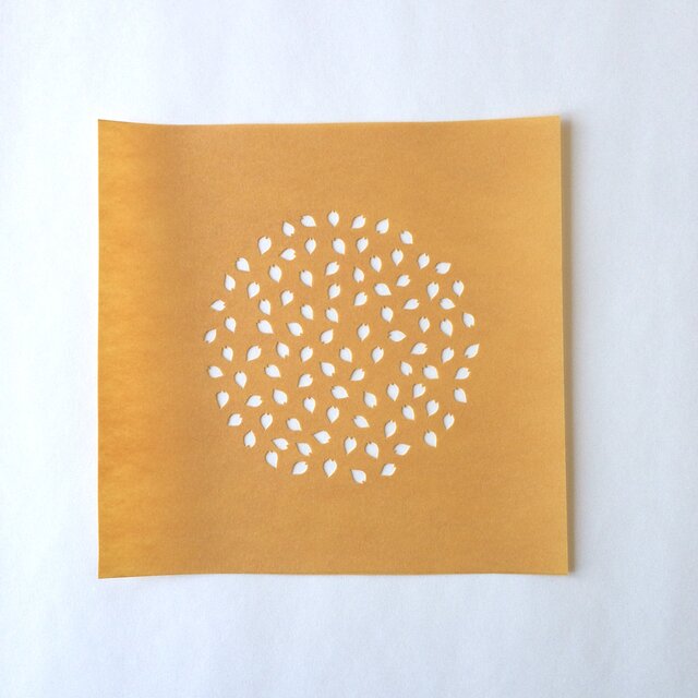 染型紙（花びら丸　9.2cm）