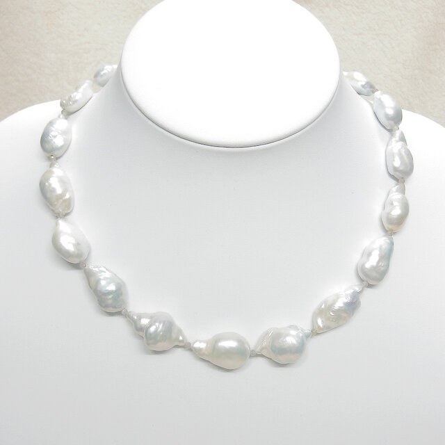 最大23×15mm高級本真珠（淡水パール、バロック、真空真珠）の