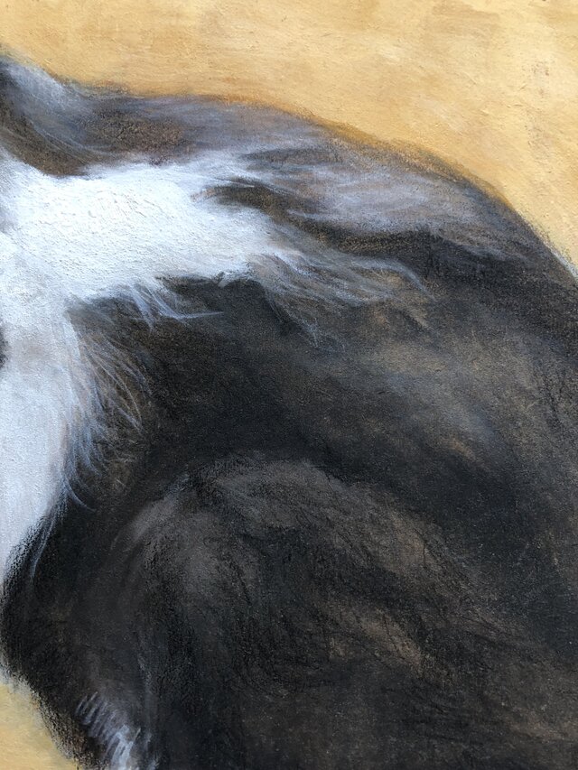 猫イラスト「ウメ6」原画 | iichi 日々の暮らしを心地よくする