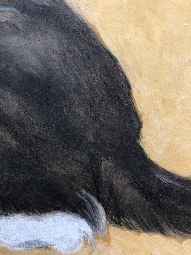 猫イラスト「ウメ6」原画 | iichi 日々の暮らしを心地よくする