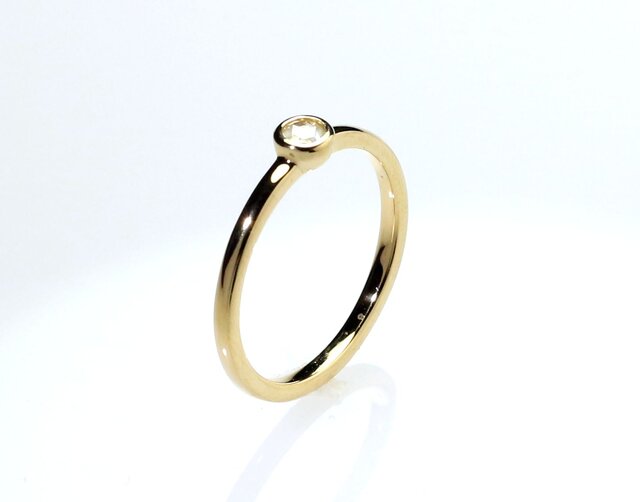 K18YG ローズカットダイヤモンドリング 0.09ct | iichi 日々の
