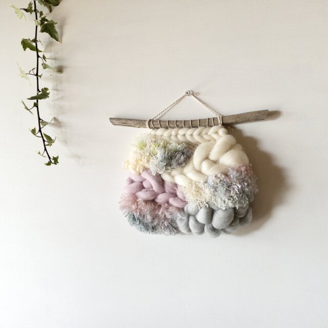 【一点もの】流木 ウィービングタペストリー『fluorite, f.』