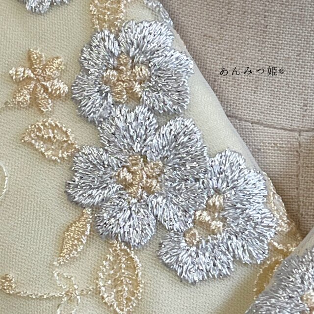 ◇SALE◇洗える刺繍半衿 銀花【あと点】 | iichi 日々の暮らしを