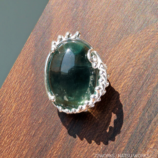 フローライト ブローチ / Green Fluorite Brooch
