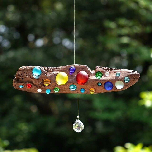 #２2流木のサンキャッチャー&モビール