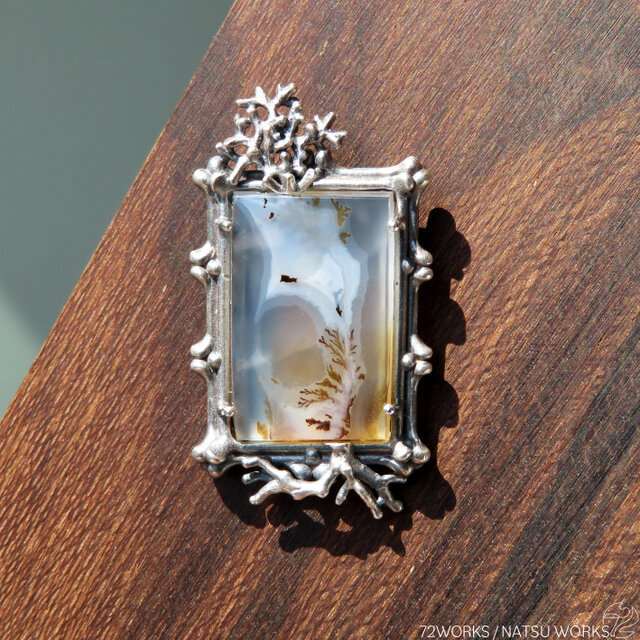 デンドリティック アゲート ブローチ / Dendritic Agate Brooch []