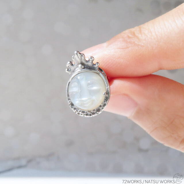 ムーンストーン ブローチ / Face Moonstone Brooch | iichi 日々