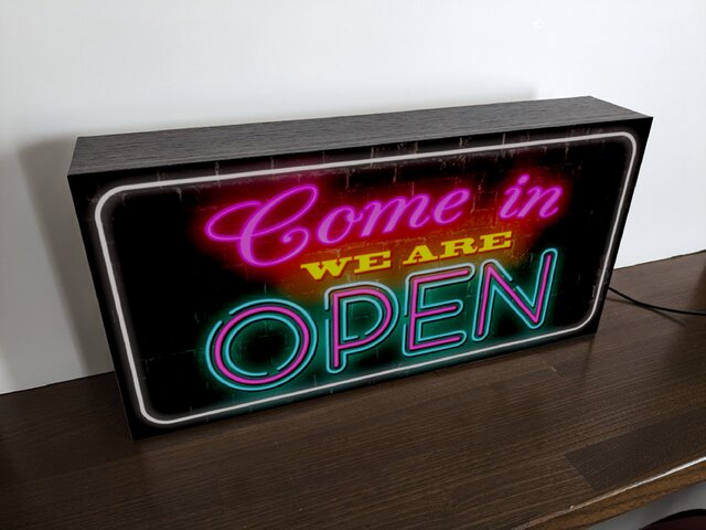 Lサイズ/オールジャンル対応】オープン OPEN 営業中 開店 店舗