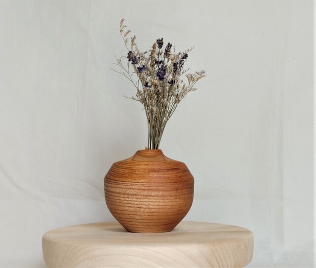 ドライフラワーのための花器 〜ケヤキ〜 | iichi 日々の暮らしを