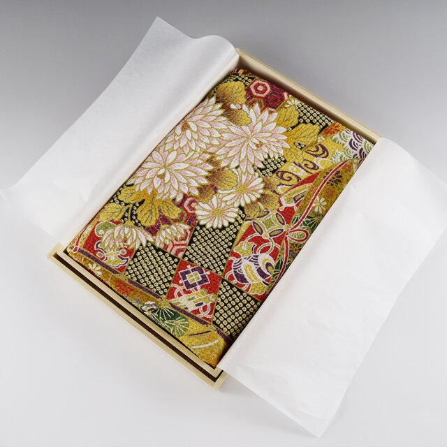 75cm 風呂敷 正絹 友禅染 蒔絵桧扇 【送料無料】 | iichi 日々の暮らし