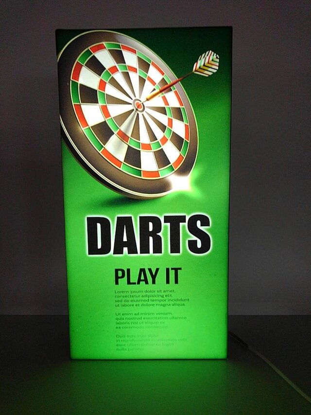 USAデザイン【Lサイズ】ダーツバー ゲーム DARTS 照明 看板 置物 雑貨