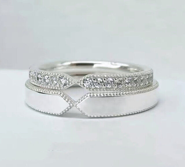 ✨新作✨ペアリング【セット】 結婚指輪 S 925 シルバー 受注 ✨新作✨ペアリング【セット】 結婚指輪 S 925 シルバー 受注