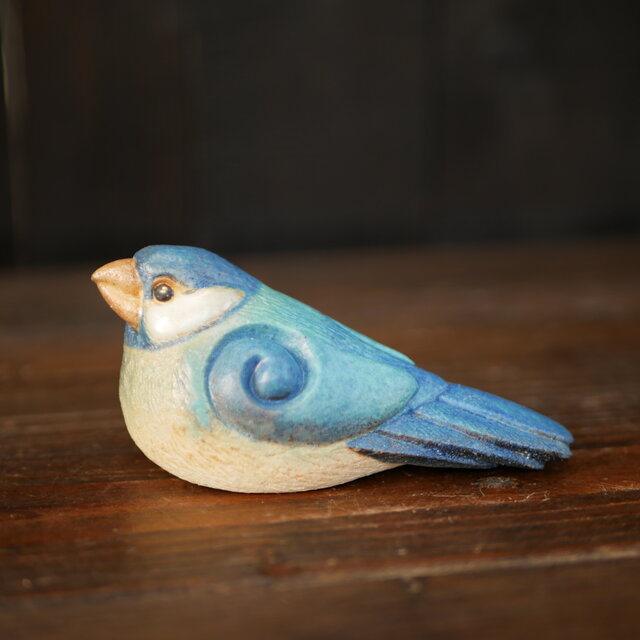 青色の文鳥 no.9