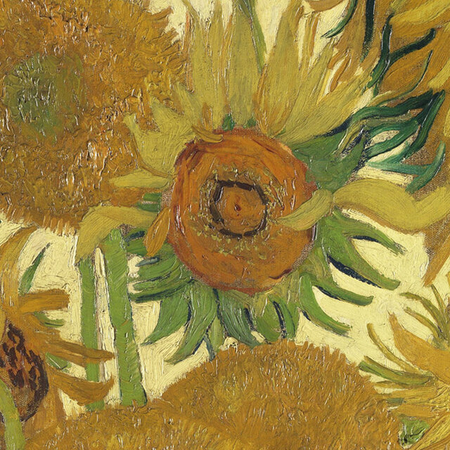 ゴッホ Sunflowers / アートポスター 絵画 アートプリント 名画 2L〜 名言 ひまわり 向日葵 花 | iichi  日々の暮らしを心地よくするハンドメイドやアンティークのマーケットプレイス