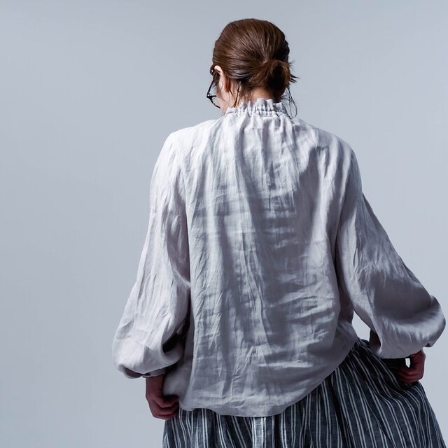 407t*美品 ワフ wafu シャーリング リネントップス. 407t*美品 ワフ wafu シャーリング リネントップス.