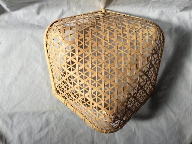 Amazon｜匠 竹苑 別府クラフト 4041 亀甲 盛篭 L C-3 26×4.5cm