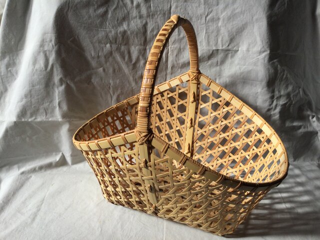差し六つ目編みバスケット(大) | iichi 日々の暮らしを心地よくする