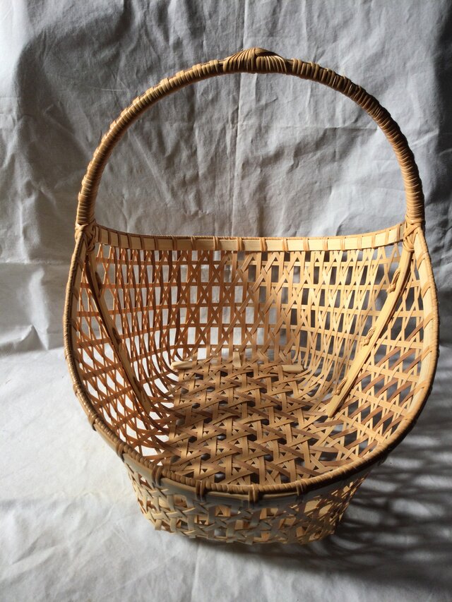 差し六つ目編みバスケット(大) | iichi 日々の暮らしを心地よくする