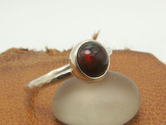 ブラックオパールリング 12号 【silver】 | iichi 日々の暮らしを
