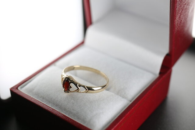 極上 英国 1993年 イギリス ビンテージ ゴールド 指輪 リング