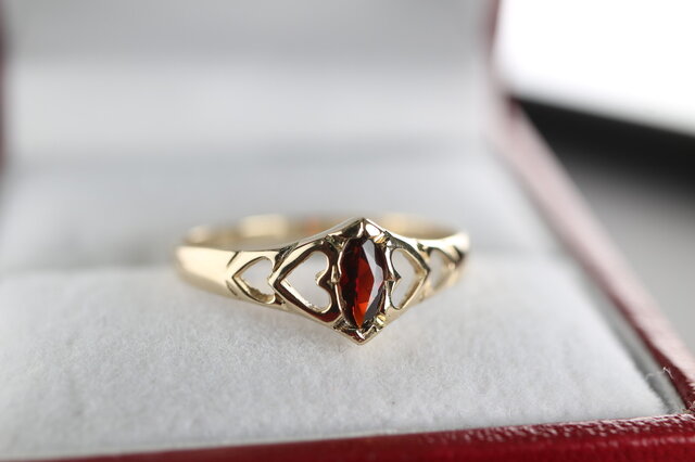 極上 英国 1993年 イギリス ビンテージ ゴールド 指輪 リング