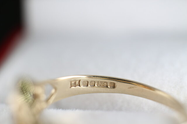 極上 英国 1993年 イギリス ビンテージ ゴールド 指輪 リング