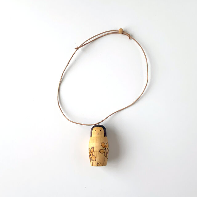 マトリョーシカストラップ（茶色）