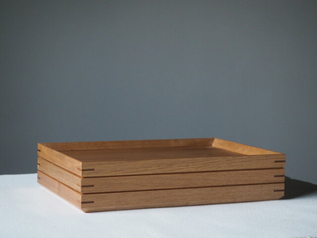 鳴海製陶株式会社　トレイ　正方形　くるみ材ウレタン塗装　LL400-1 鳴海製陶株式会社 トレイ 正方形 くるみ材ウレタン塗装 LL400-1 鳴海製陶