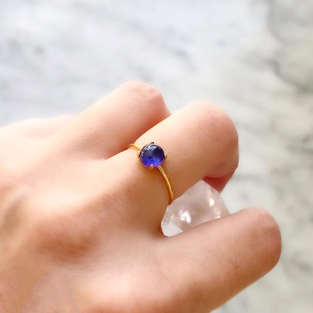 宝石質 ブルーサファイアの指輪 天然石 --Sapphire blue-- | iichi