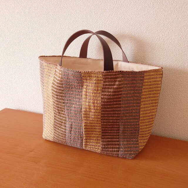 TATAMI totebag Lsize 』畳織り鞄 手織り A4サイズ たっぷり入る