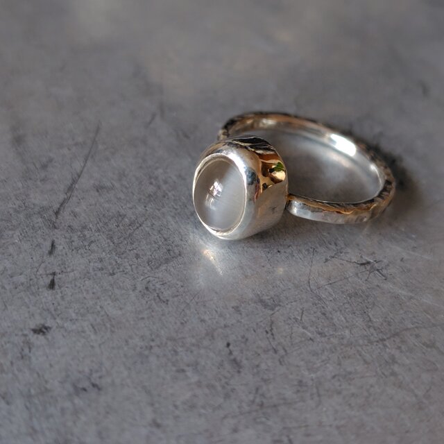 シリマナイトキャッツアイシルバーリング#9.5