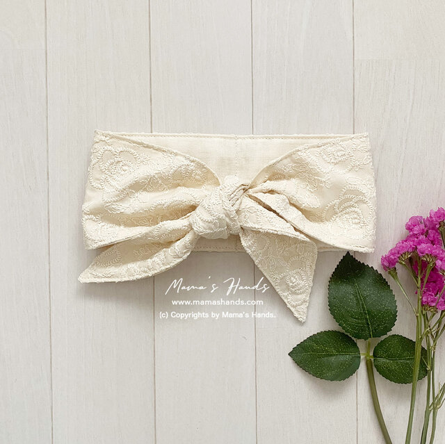 ナチュラル 薔薇 刺繍 生成り 綿100% 夏 保冷剤 冬 カイロ ネック