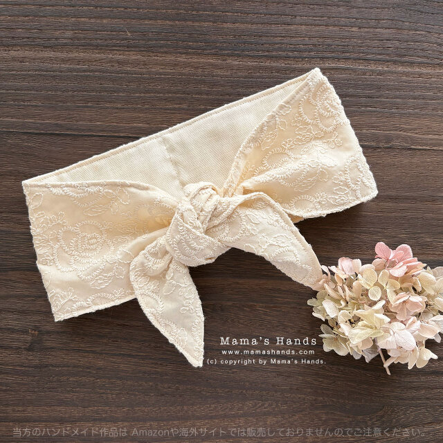 ナチュラル 薔薇 刺繍 生成り 綿100% 夏 保冷剤 冬 カイロ ネック