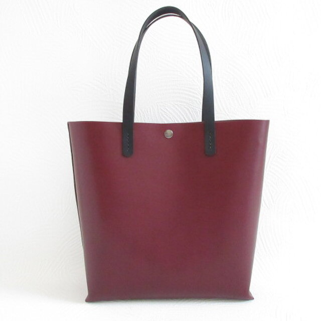 【アウトレットライン・Ⅱ】《牛革》B5対応・ワンオフ・オーバーサイズスクエアトート・スムースレザー・トート・0258