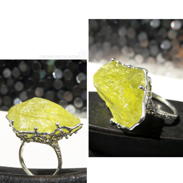 レモンクォーツ リング / Lemon Quartz Ring | iichi 日々の暮らしを心地よくするハンドメイドやアンティークのマーケットプレイス