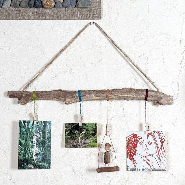 流木の小物掛け、アクセサリーハンガー４５