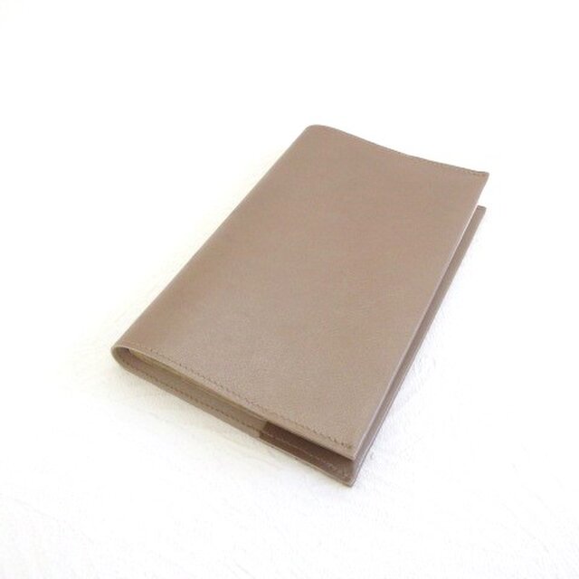 新書サイズ、コミック対応《ゴートスキン》スムース・一枚革のブックカバー・0633