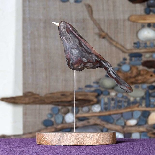流木の鳥 木の鳥 wood bird 鳥 鳥のオブジェ （Msaiz） 150 | iichi