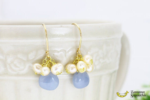 再販】天使の美しさ エンジェライト＆オレンジ淡水パール 上品な