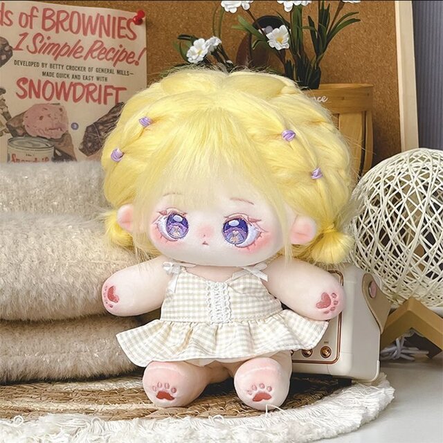 女の子 財寶 20CM ぬいぐるみ 無属性 着せ替え人形 コットンドール 綿人形
