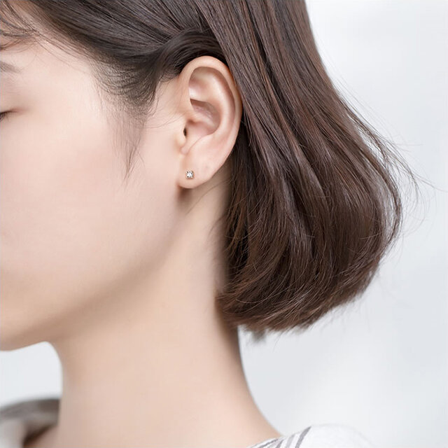 ヘアピン 18K CZ ダイヤモンド - ヘアアクセサリー