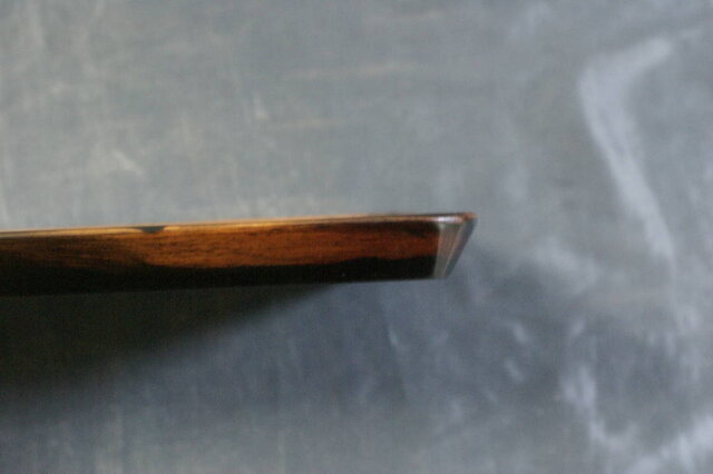 黒柿拭漆盆(くろがきふきうるしぼん) 370mm×132mm×19mm　№649 黒柿拭漆盆(くろがきふきうるしぼん) 370mm×132mm×19mm№649