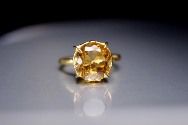 New Arrival☆新作☆『Citrine』☆の世界でひとつの天然石リング