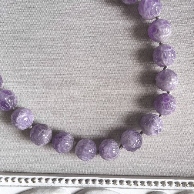 ラベンダーカラー。アメシストのネックレス | iichi 日々の暮らしを