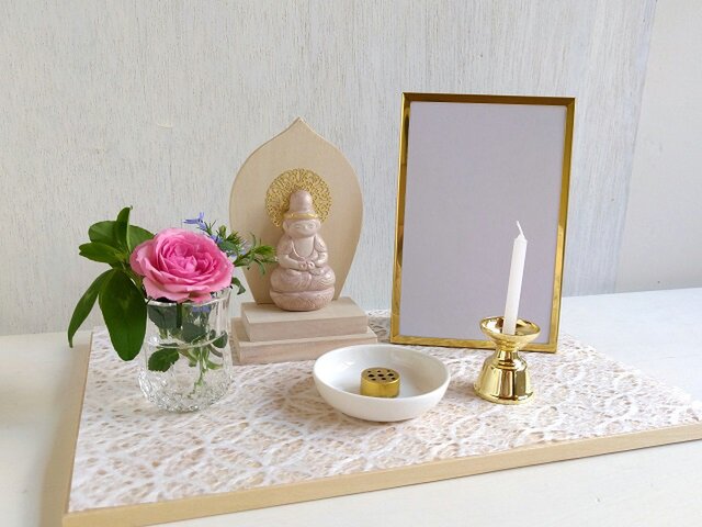 受注製作】ミニ仏壇 手元供養 ステージタイプ 阿弥陀如来 C-1 | iichi